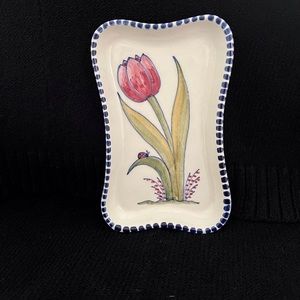 A DELFT rectangular Trinket Dish